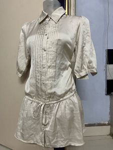 Korean Silk Collar One Piece