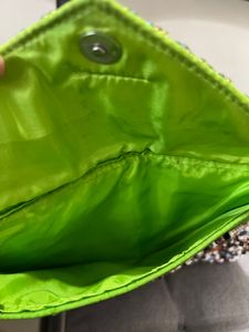 Beautiful Small Clutch With Imitation Beads