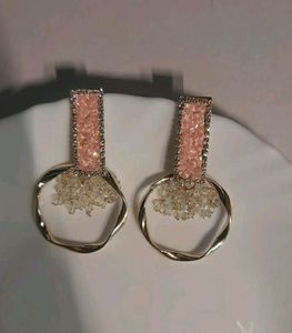 pink earring