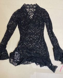 🖤 Savana Elegant Black Lace Dress