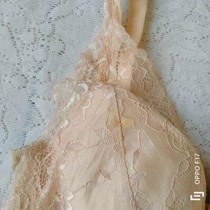 Cream Bra Panty Set