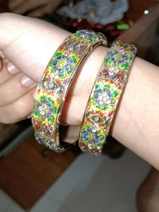 Enamel Bangles (Set of 2)