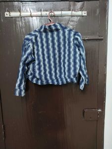 Checked Crop Jacket/ shrug over coat🧥