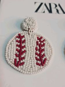 Zara Baseball Earrings