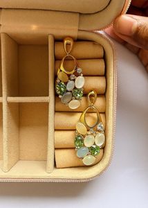 Colorful Gemstone Drop Earrings
