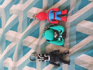 Character Keychains (Set of 3)