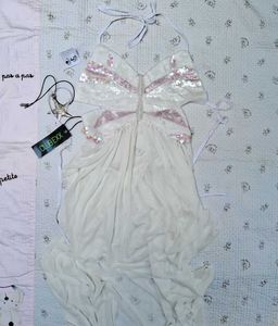 Y2k Butterfly Halter Design Beach Dress