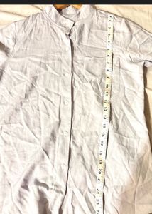 Light Blue Band Collar Shirt