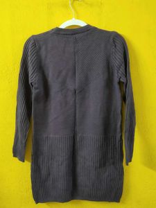 Purple Knit Full Sleeve Sweater