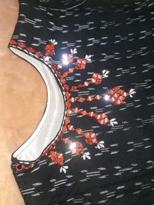 Elegant Embellished Top black colour