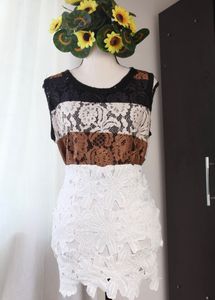 Sequin Neck Lace Top