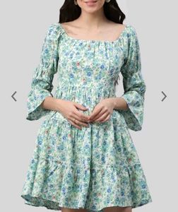 Unused White Floral Dress