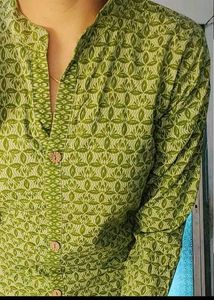 Cotton Green Kurti