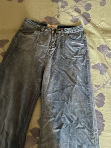 Wide Leg Denim Pants