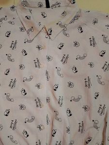 Cute Panda Print Blouse