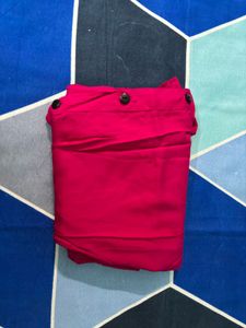 Magenta Button-Down Top