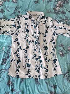 Floral Print Button-Down