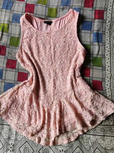 Pink Lace Top