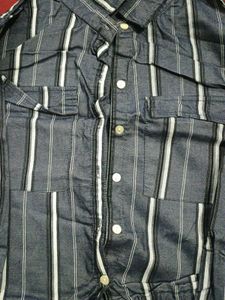 Striped Tie-Front Crop Top