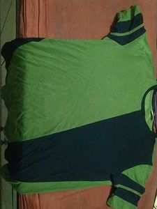 Green And Black Color T-shirt From Wrath Brand