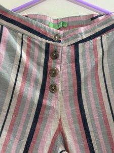 Striped co-ords Crop Top and trouser