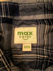 MAX Blue Plaid Long Sleeve Shirt