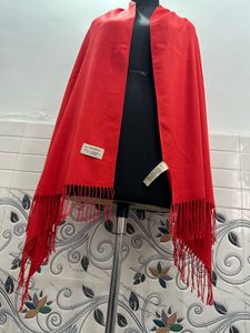Burberry Red Scarf Unisex