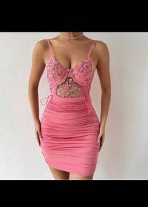 Urbanic Pink Corset Dress
