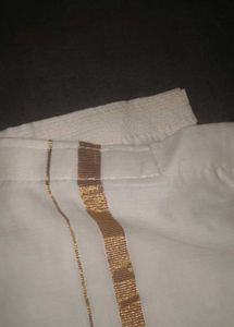 Green Silk Shirt Traditional Kerala Dhoti