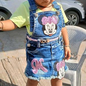 Cute Denim Jumper Dress