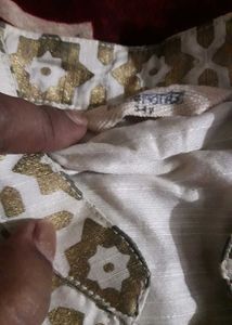 White Chikon Panjabi For Boy And A Jacket