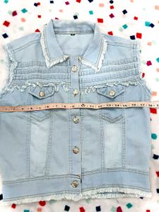 Sleeveless Denim Jacket