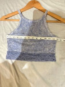 Beautiful Lace Trim Imported Tank Top