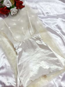 🌼Silky White Babydoll Lingerie 🌼