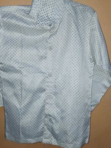 Polka Dot Button-Down