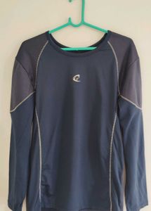 Men's Blue Long Sleeve T-Shirt