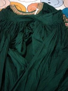 Bottle Green Suit Party Wear