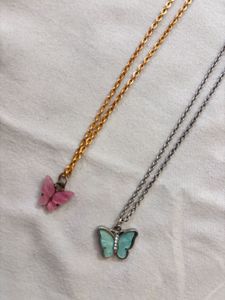 Butterfly Pendant Necklaces