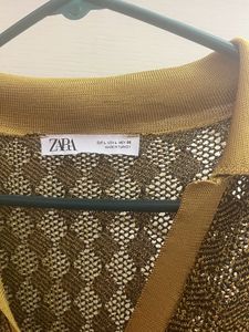 Zara Gold Party Top