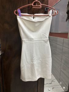 White Corset Mini Dress