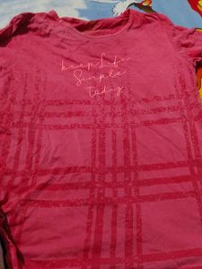 A Pink Casual Tshirt