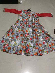 Floral Print Kurta