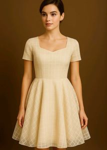 Cream Off-Shoulder Dress