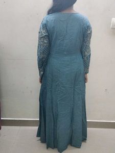 Negotiable Teal Embroidered Salwar Kameez