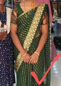 👉🥰 Beautifull Geogette Saree And Partywear Blous