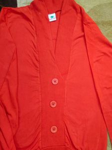 Orange Semi winter top