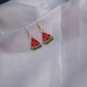 Watermelon🍉✨ Seed Bead Earrings