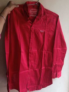 Stylish Red Casual Shirt