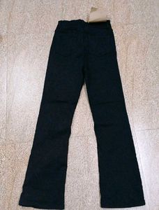 Super Stretchable Bootcut Highwaist Black Pant