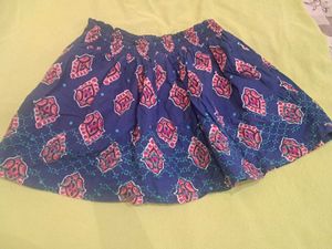 Imported Paisley Print Mini Skirt